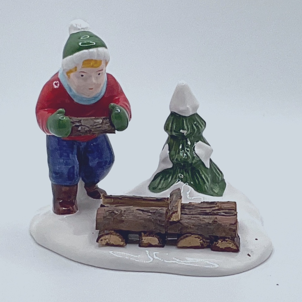 Dept 56 Original Snow Village Firewood Collector
